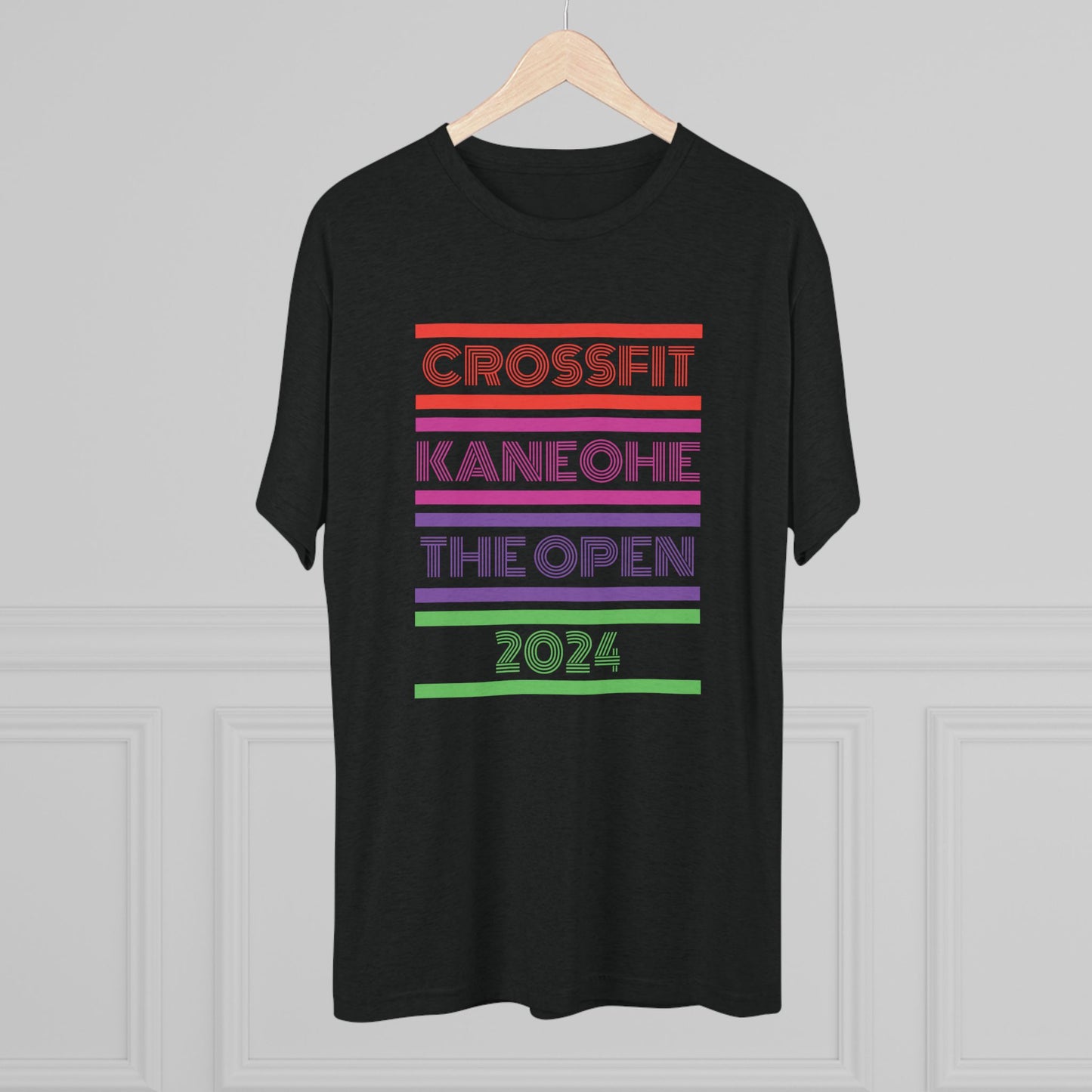 (Coach's Print) 2024 Open - Unisex Tri-Blend Crew Tee