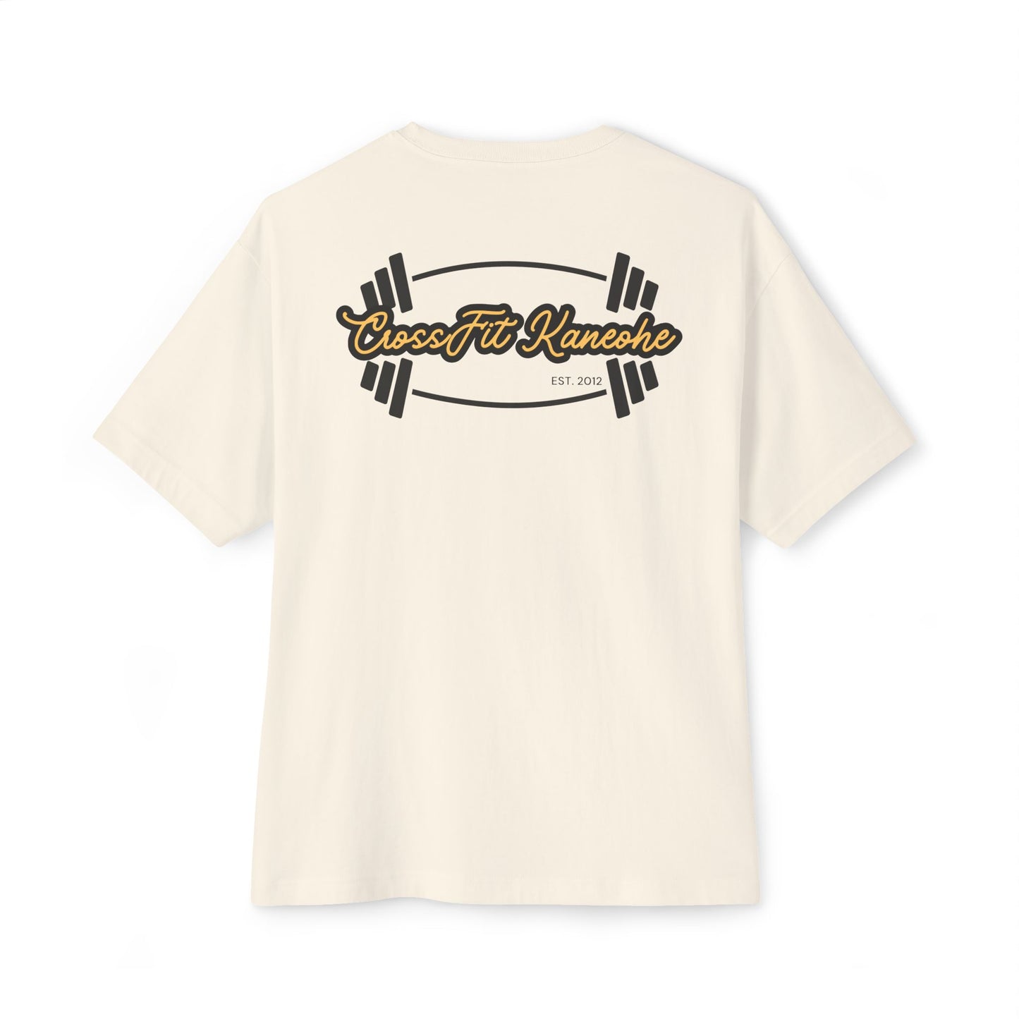 (Coach's Print) CrossFit Kaneohe Barbells Unisex Oversized Boxy Tee