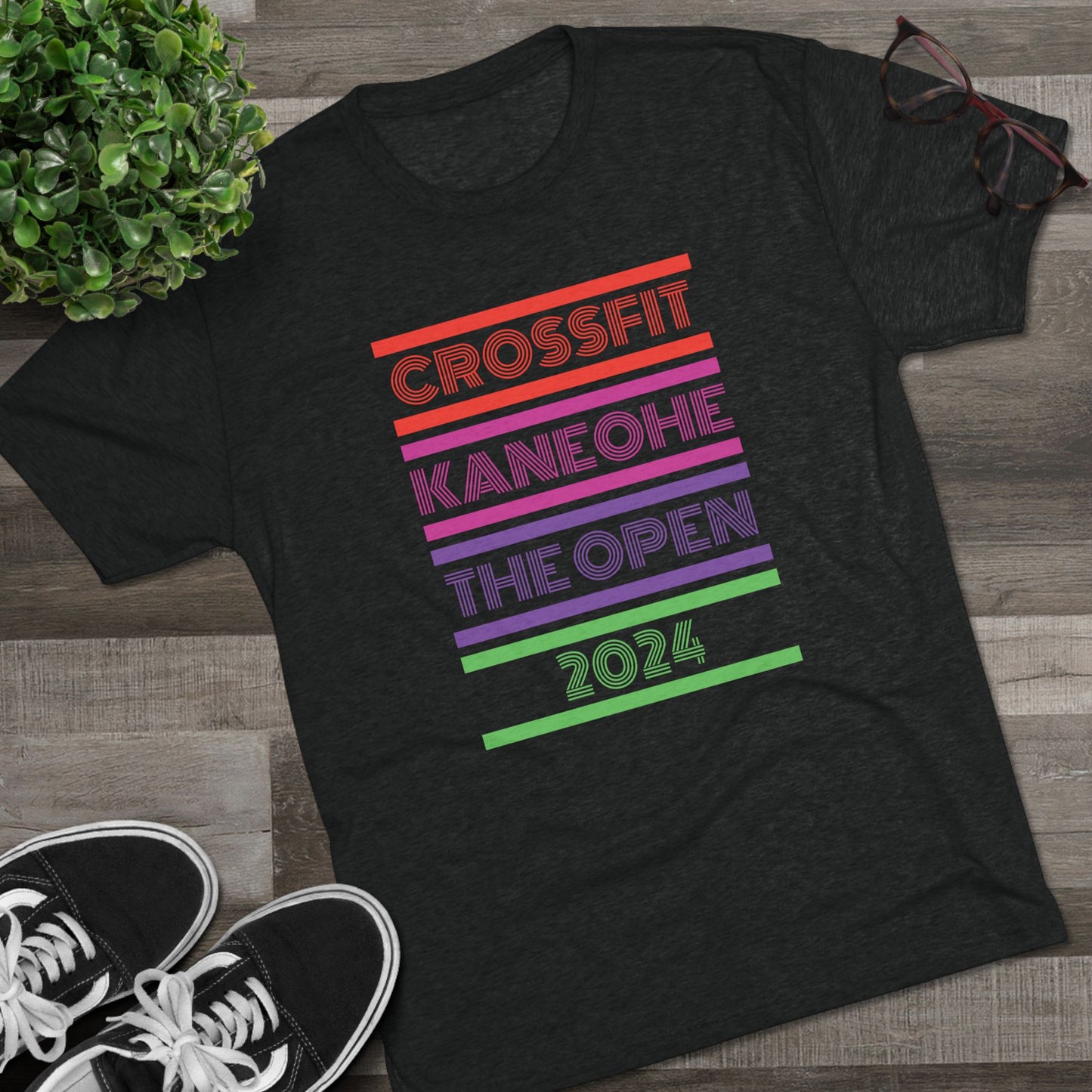 (Coach's Print) 2024 Open - Unisex Tri-Blend Crew Tee