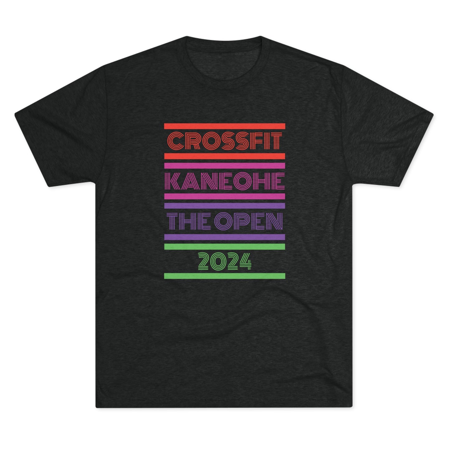 (Coach's Print) 2024 Open - Unisex Tri-Blend Crew Tee